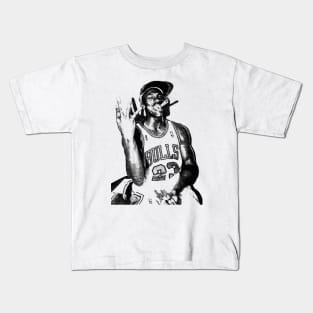 Michael Jordan Oil Painting Kids T-Shirt